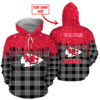 Kansas City Chiefs Sparkle Plaid Custom Hoodie