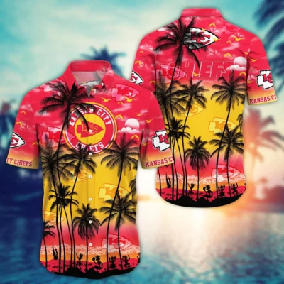 Kansas City Chiefs Sunset Glow Hawaiian Shirt