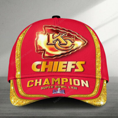 Kansas City Chiefs Super Bowl LVIII Gold Baseball Cap