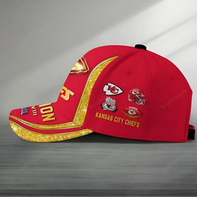 Kansas City Chiefs Super Bowl LVIII Gold Baseball Cap left side