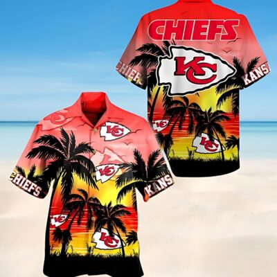 Kansas City Chiefs Tropical Sunset Hawaiian Shirt