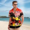 Kansas City Chiefs Tropical Sunset Hawaiian Shirt Mockup Man