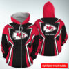 Kansas City Chiefs Vortex Custom Zip Hoodie