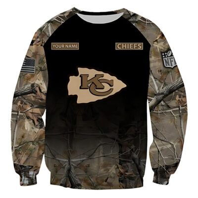 Kansas City Chiefs Woodland Camo Sweatshirt