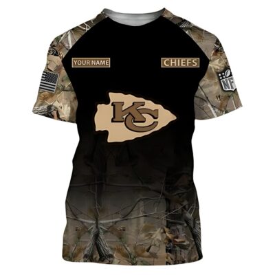 Kansas City Chiefs Woodland Camo T-Shirt