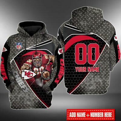 Personalized Kansas City Chiefs Iron Warrior 3D Hoodie