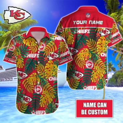 Personalized Kansas City Chiefs Island Vibes Hawaiian Shirt