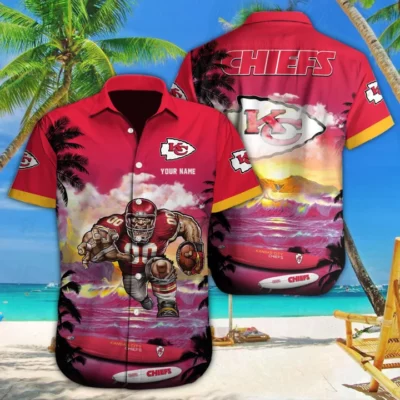 Personalized Kansas City Chiefs Island Warrior Hawaiian Shirt