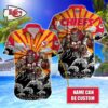 Personalized Kansas City Chiefs Warrior Wave Hawaiian Shirt