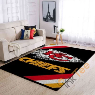 Kansas City Chiefs Bold Distressed Logo Rug