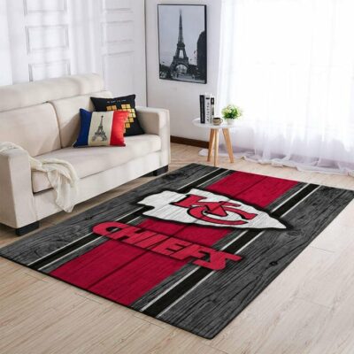 Kansas City Chiefs Bold Wood Panel Rug