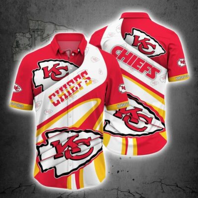 Kansas City Chiefs Dynamic Streak Hawaiian Shirt