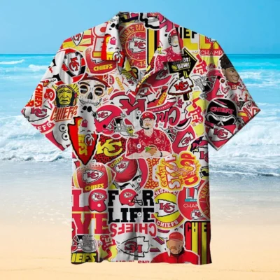 Kansas City Chiefs Fan Collage Legend Hawaiian Shirt