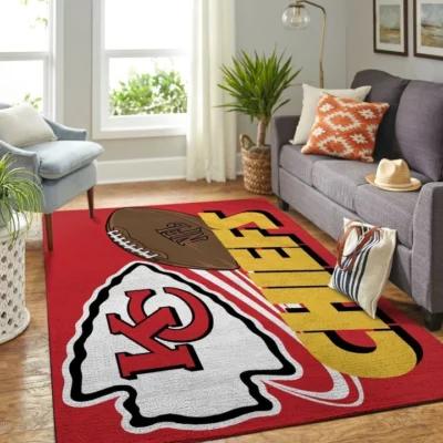 Kansas City Chiefs Game Day Football Rug