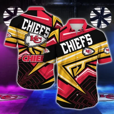 Kansas City Chiefs Geometric Power Hawaiian Shirt