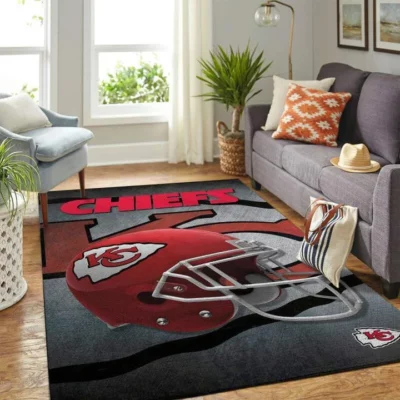 Kansas City Chiefs Helmet Pride Living Room Area Rug