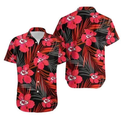 Kansas City Chiefs Hibiscus Bloom Hawaiian Shirt