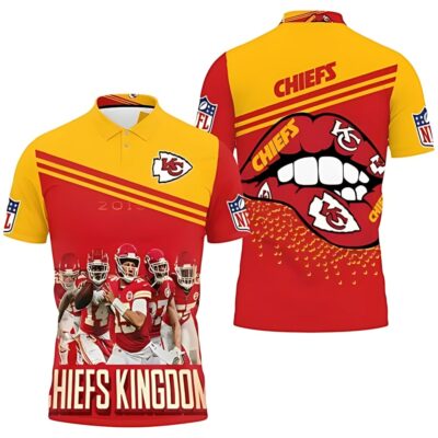 Kansas City Chiefs Kingdom Pride 3D Polo Shirt