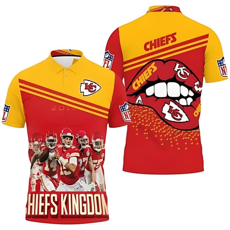 Kansas City Chiefs Kingdom Pride 3D Polo Shirt