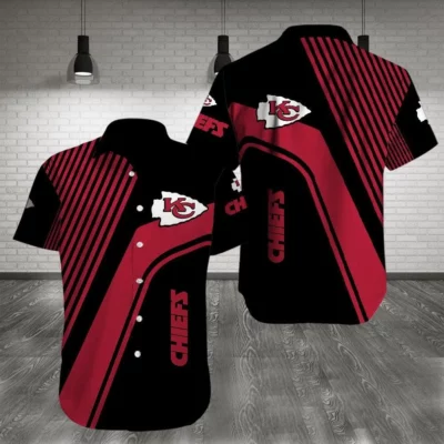 Kansas City Chiefs Modern Black Red Stripes Shirt