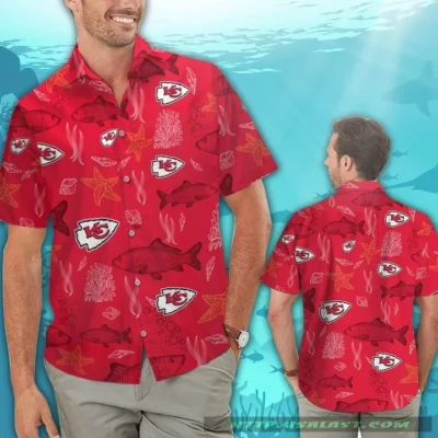 Kansas City Chiefs Ocean Fishes Hawaiian Shirt