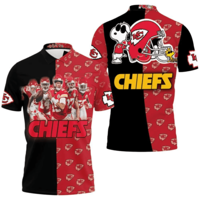 Kansas City Chiefs Playmaker Snoopy Polo Shirt