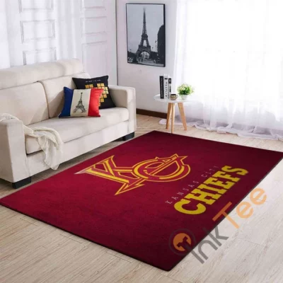 Kansas City Chiefs Red Glory Area Rug