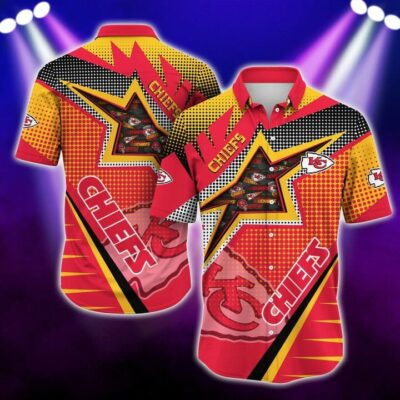 Kansas City Chiefs Starburst Power Hawaiian Shirt