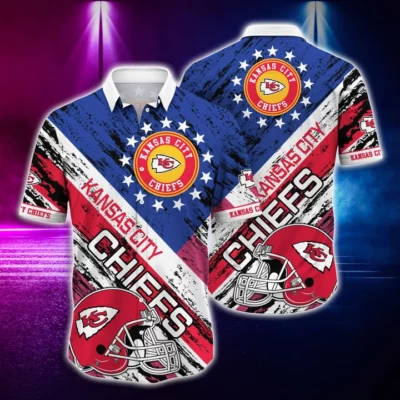 Kansas City Chiefs Stars and Stripes Hawaiian Shirt