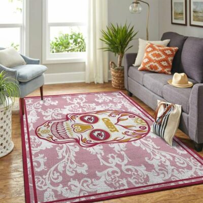 Kansas City Chiefs Sugar Skull Elegance Area Rug