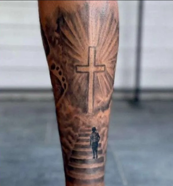 Mahomes’ Religious Imagery and Symbols Tattoo