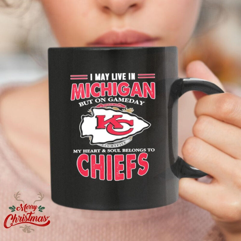 I may live in Michigan but on gameday my heart and soul belongs to Chiefs Mug