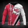 Kansas City Chiefs Bold Streak 3D Hoodie front