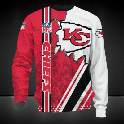 Kansas City Chiefs Bold Streak 3D Sweatshirt