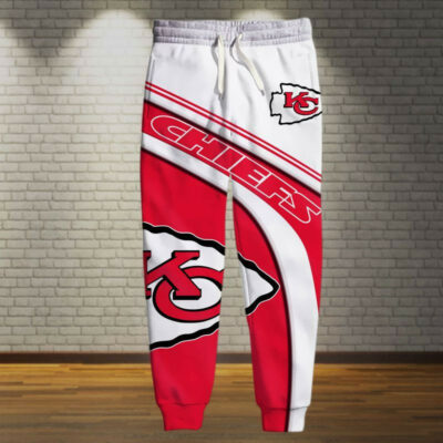 Kansas City Chiefs Classic Stripe 3D Sweatpants