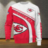 Kansas City Chiefs Classic Stripe 3D Sweatshirt