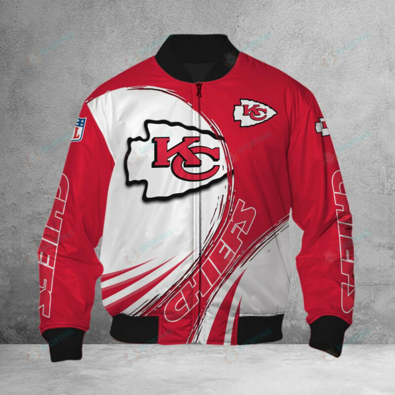 Kansas City Chiefs Dynamic Wave 3D Bomber Jacket