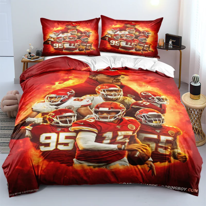 Kansas City Chiefs Firestorm Legends Bedding Set