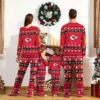 Kansas City Chiefs Merry Holiday Magic Pajamas back