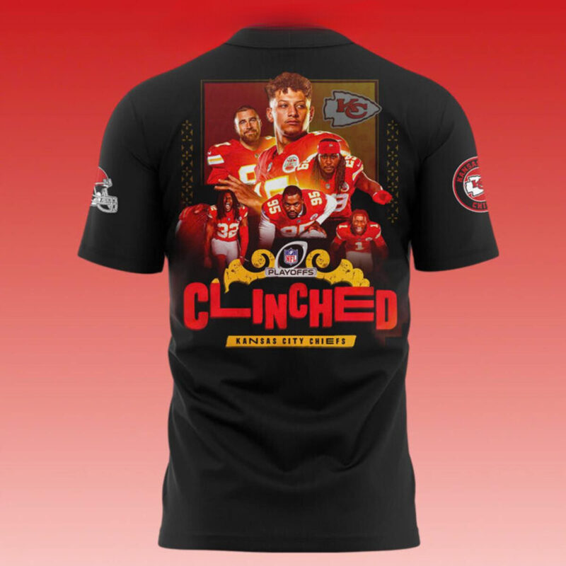 Kansas City Chiefs NFC Playoffs AFC West Clinched 2024 Ten Years Shirt back