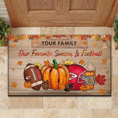 Kansas City Chiefs Our Favorite Season is Football Doormat