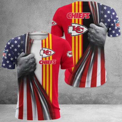 Kansas City Chiefs Patriotic Grip 3D Shirt