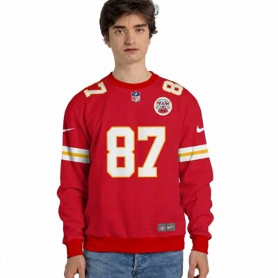 NFL Travis Kelce Kansas City Chiefs American Football Conference Champions Sweatshirt Mockup Front