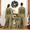 Personalized Kansas City Chiefs Camouflage Family Spirit Pajamas back