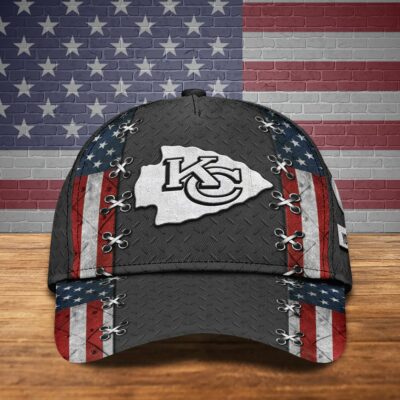 Personalized Kansas City Chiefs Patriotic Stitch Baseball Cap