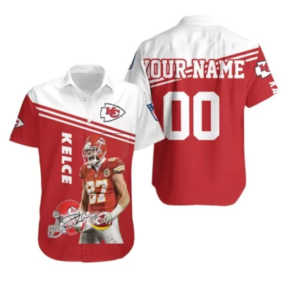 Personalized Kansas City Chiefs Travis Kelce Hawaiian Shirt