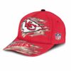 Kansas City Chiefs American Flag Baseball Cap left side