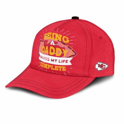 Kansas City Chiefs Being A Daddy Baseball Cap left side