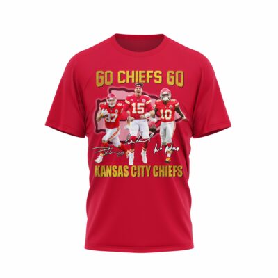 Kansas City Chiefs Go Chiefs Go Unisex 2D T-shirt red