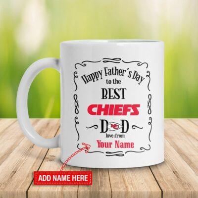 Kansas City Chiefs Happy Father's Day To The Best Dad Mug right side